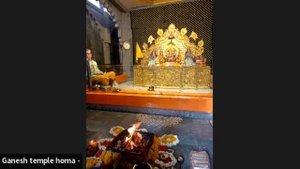 Ganesha homa. Varanasi + mantra 108 names of Ganesh
