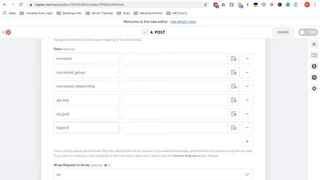 Update a Data Object via API