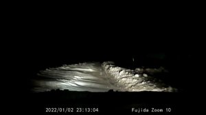 Метель на дороге в Стерлитамакском районе, январь 2022.