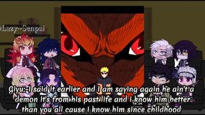 Demon slayer react to Naruto as new Hashira (My Au)