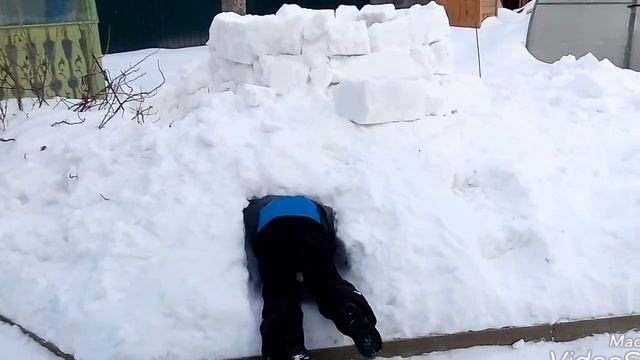 Иглу эскимосов. Снежный домик. смотреть онлайн
