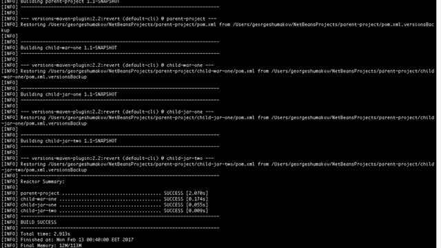 Simple way to update parent version in a Maven multi-module project смотреть онлайн