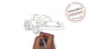 Как рисовать тачки из мультфильма Тачки