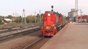 Прибытие маневрового тепловоза на станцию Белинская