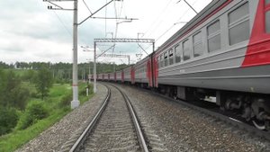 Электропоезд ЭР2Р-7064/ЭР2Т-7213 перегон Малоярославец - Шемякино