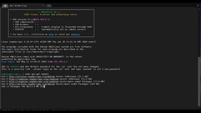 Raspberry Pi 4 surveillance security system with PIR motion sensor and pi camera смотреть онлайн