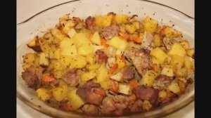 Картошка с Мясом в Духовке.