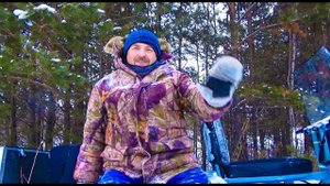 Новогодняя рыбалка и поздравления с 2022 годом! Покатухи по зимнему лесу на Урагане Тайга.