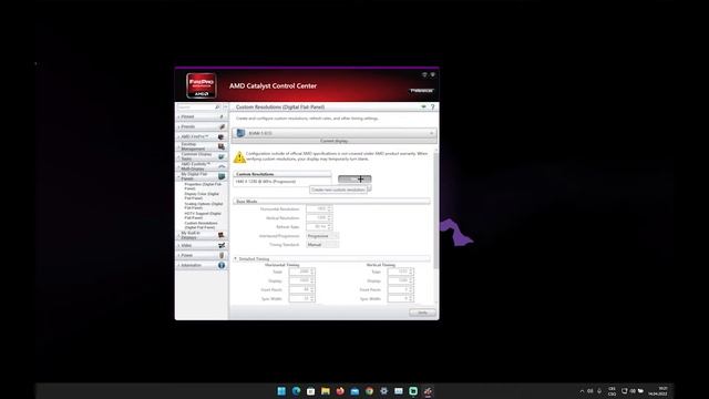 How to create custom resolution in AMD Catalyst Control Centre смотреть онлайн