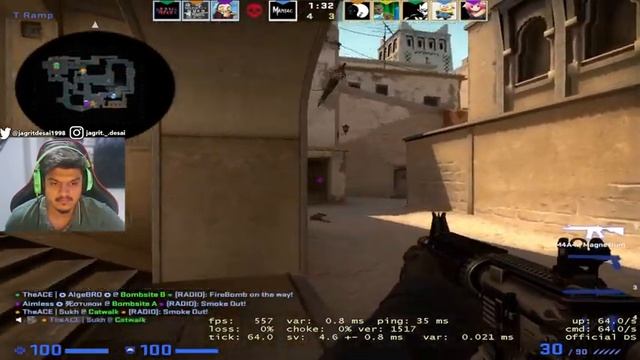 We ain't losing today || Counter - Strike : Global Offensive || India !commands смотреть онлайн