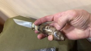 Популярный финский нож пууко из порошковой стали М390 бивень мамонта рукоять