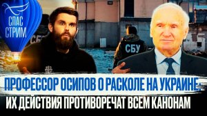 ПРОФЕССОР ОСИПОВ О РАСКОЛЕ НА УКРАИНЕ: ИХ ДЕЙСТВИЯ ПРОТИВОРЕЧАТ ВСЕМ КАНОНАМ