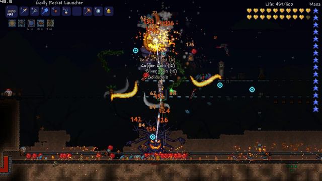 Terraria 1.2.1.1 Pumpkin Moon Gameplay W/ Bat Scepter смотреть онлайн