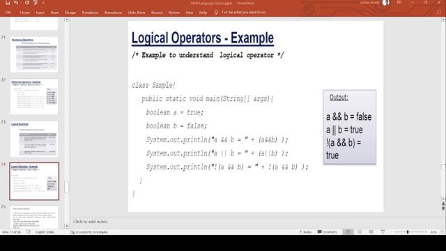Part - 9 || Operators in Java
