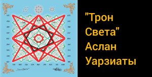 ?Дар Всевышнего: "Трон Света", тайна семи светильников, Аслан Уарзиаты.