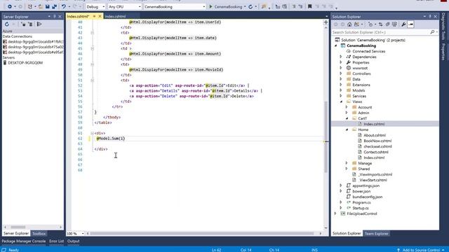 How to calculate sum of value in one column of all rows table in ASP.NET CORE смотреть онлайн