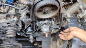 how to timing belt installed Toyota 2L 2400cc old engine