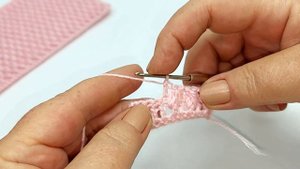 Плотный узор крючком "Рисовый "