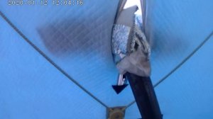 Печь верхнего горения.Обогрев зимней палатки.