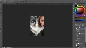 Photoshop Speed Art – Wolf Moon Book Cover