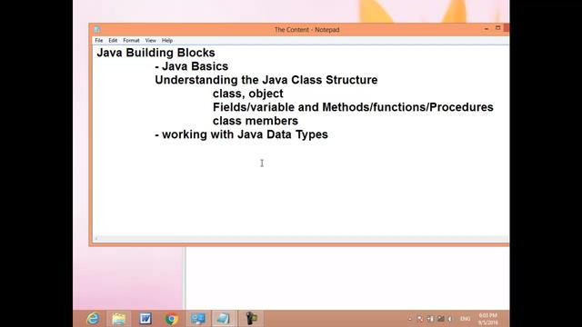5 JavaCourse OCA 1Z0 808 Understanding the Java Class Structure class object members