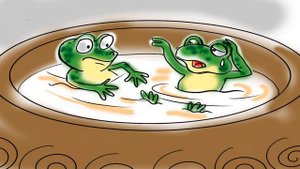 Притча о двух лягушках и кувшине с молоком