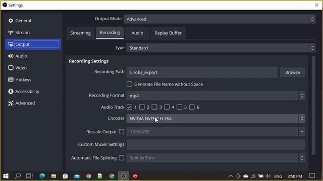 OBS Studio Failed to start recording - Function not implemented