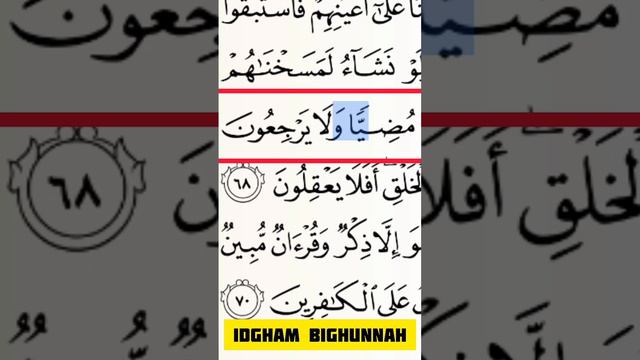 IDGHAM BIGHUNNAH