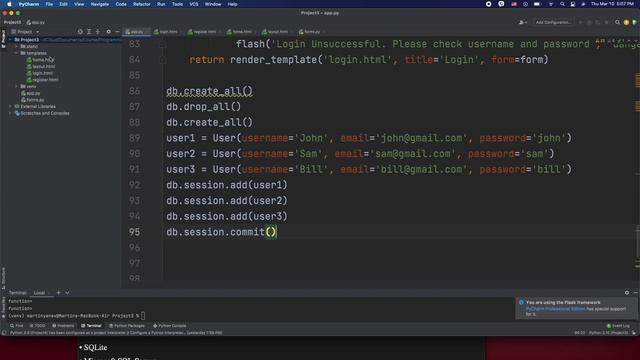 Flask & SQLAlchemy Website Blog Development: Part 6 - Users and Posts