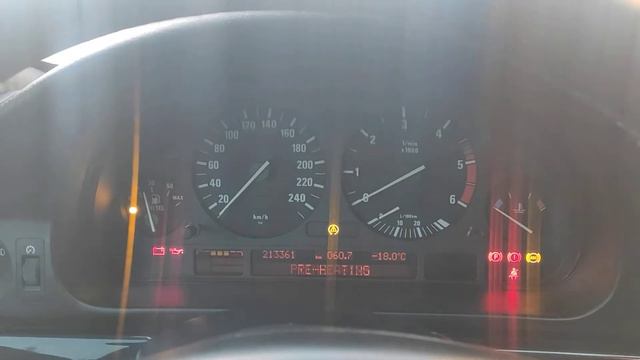 BMW E39 запуск в мороз - 20 градусов. Дизель м57d30 смотреть онлайн