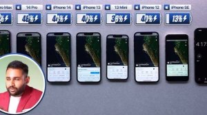 Кто ДОЛЬШЕ держит заряд? iPhone 14 Pro Max vs 14 Pro / 14 / 13 / 13 mini / 12 / SE!