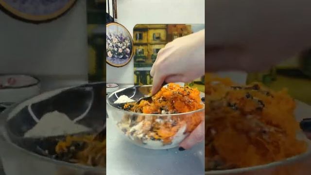 Морковные вафли