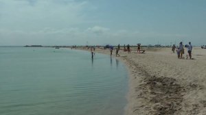 БАКАЛЬСКАЯ КОСА в Крыму. Удивительное место в Крыму. Самое чистое море в Крыму с белым песком