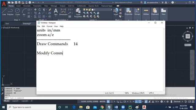 AHCAREER online AutoCAD Draw Commands 007 смотреть онлайн