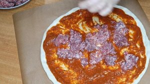 Пицца с фаршем, на тонком тесте! Супер рецепт!??