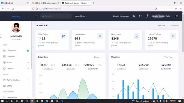 007  Laravel 9 Tutorial | Admin Panel Setup Part 2