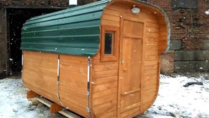 Баня бочка квадро от компании Алтайские Мастера купить в Барнауле