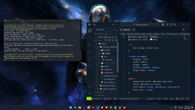 Video de como se realiza el deploy a Gihub Pages mediante Github Action con Vite-Juan Carlos Ochoa смотреть онлайн