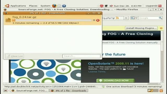 Installing FOG on Ubuntu 8.10 смотреть онлайн
