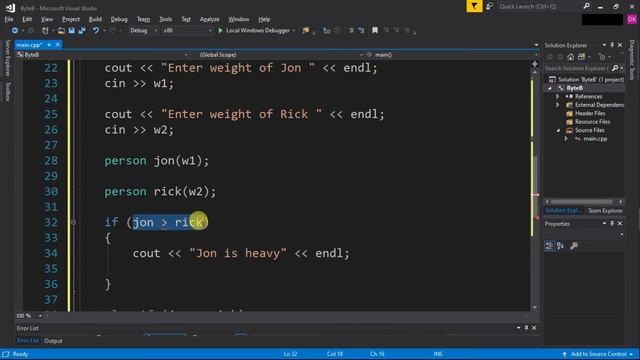 Overloading Comparison Operator in C++ | C++ Tutorial for Beginners