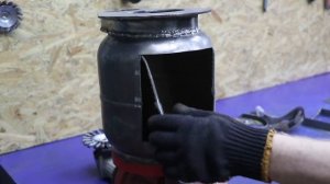 Шикарная мини печь из газового баллона!!!