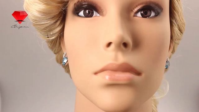 Bije.ru: Серьги-сердечки с покрытием из белого золота и кристаллами Swarovski Lysette (Лизетт) смотреть онлайн