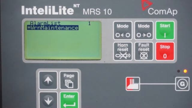 How to Reset Hyundai Diesel Generator Service Interval Clock with ComAp Control
