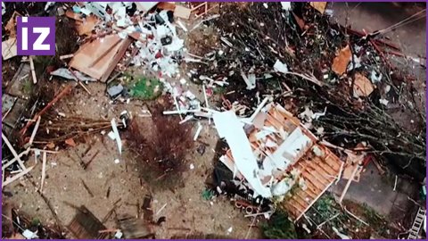 Американский город Литл-Рок после мощного торнадо