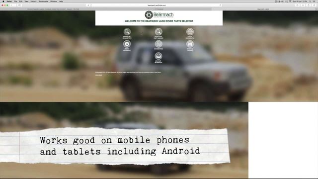 Land Rover parts fiche and Bearmach Mobile parts finder - The Fine Art of Land Rover Maintenance смотреть онлайн