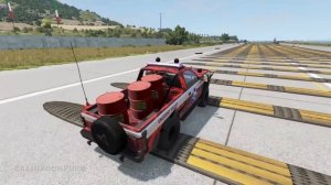 Cars vs 100 Speed Bumps #4 – BeamNG Drive | CrashBoomPunk