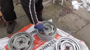 Как покрасить диски в болотный цвет