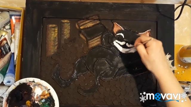 Money cat. Денежный кот. Панно своими руками смотреть онлайн