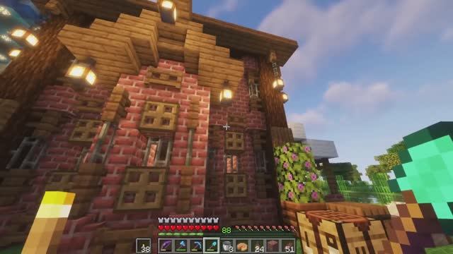 Выживание в Майнкрафте - Расслабляющий лонгплей, уютная пекарня. Minecraft