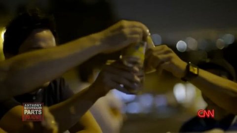 Bourdain visits American Muscle Car Fan Meetup in Tehran, Iran